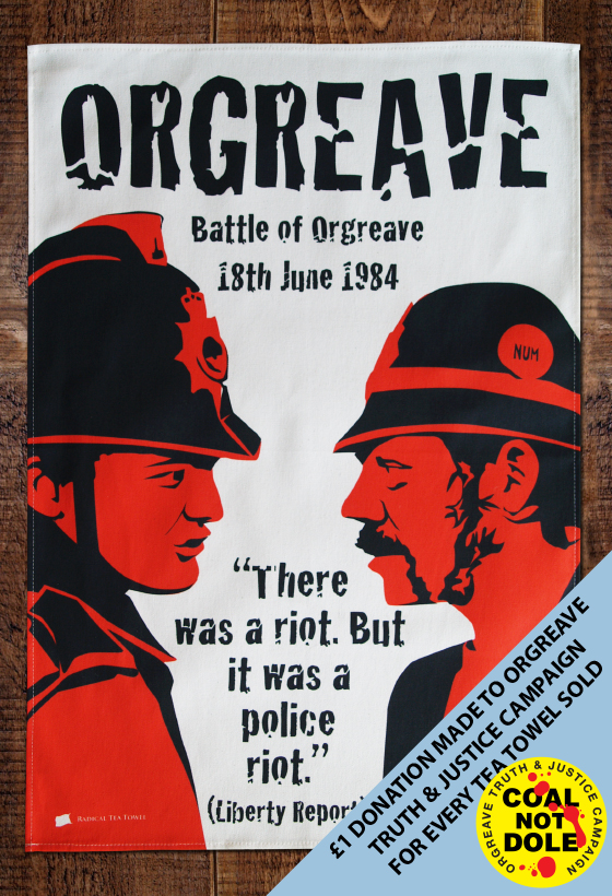 Battle of Orgreave tea towel Battle of Orgreave tea towel