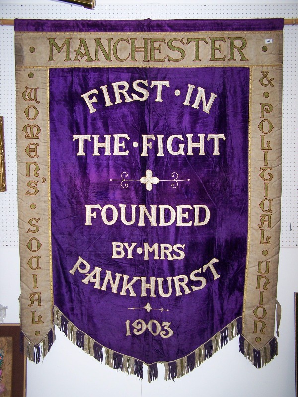 WSPU Manchester banner WSPU Manchester banner