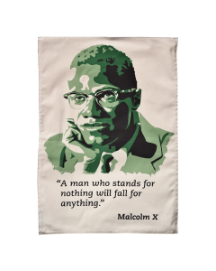 Malcolm X tea towel