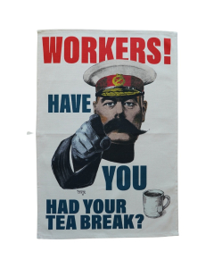 Lord Kitchener Workers' Tea Break tea towel