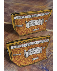 Liberty, Equality, Fraternity toiletry bag
