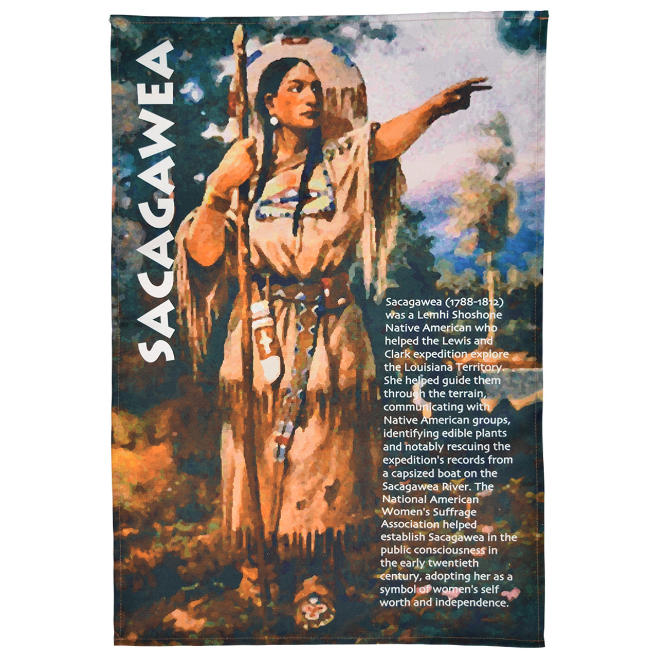 Sacagawea tea towel