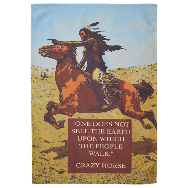 Crazy Horse tea towel