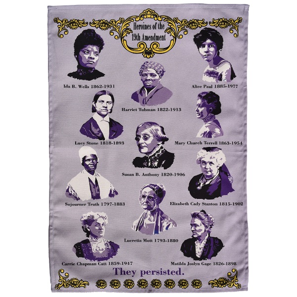 Nineteenth Amendment Heroines tea towel